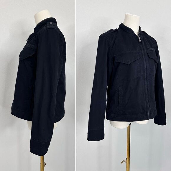 Zadig & Voltaire Kavy Military Jacket Broken Heart Sz M Edgy Rock Chic Punk - Picture 4 of 16